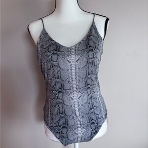 Snake print bodysuit